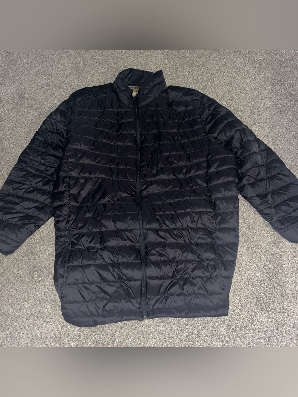 The Foundry Supply Co Black Puffer Jacket Quilted Coat Men's Size 3XLT 3XL Tall